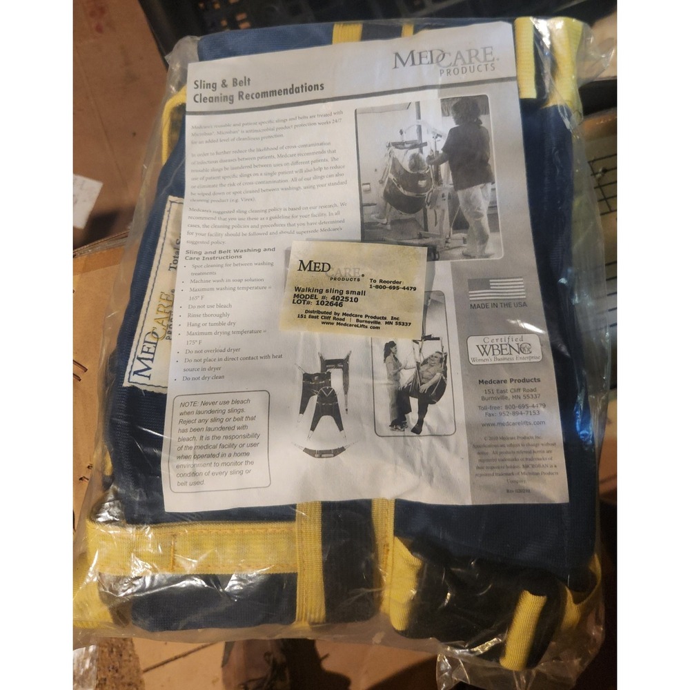 Medcare Products Walking Sling Small Model 402510 Microban Protection USA Made